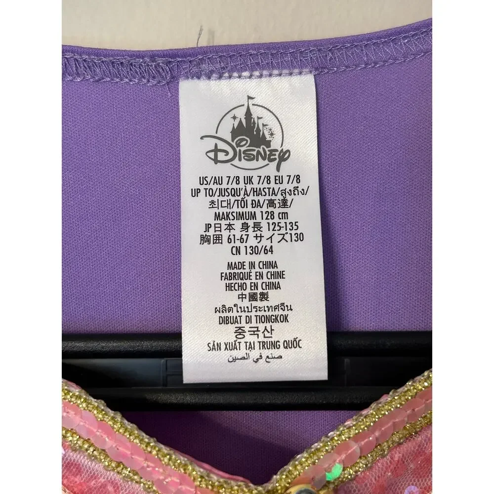 Disney Store Deluxe Rapunzel Costume Dress Tangled Princess Girls Size 7/8 WDW